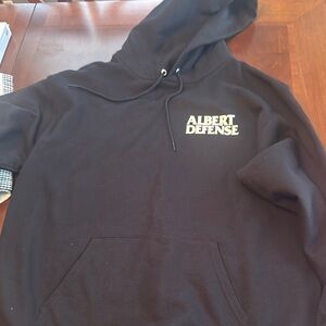 Albert defense black hoodie large NEW
